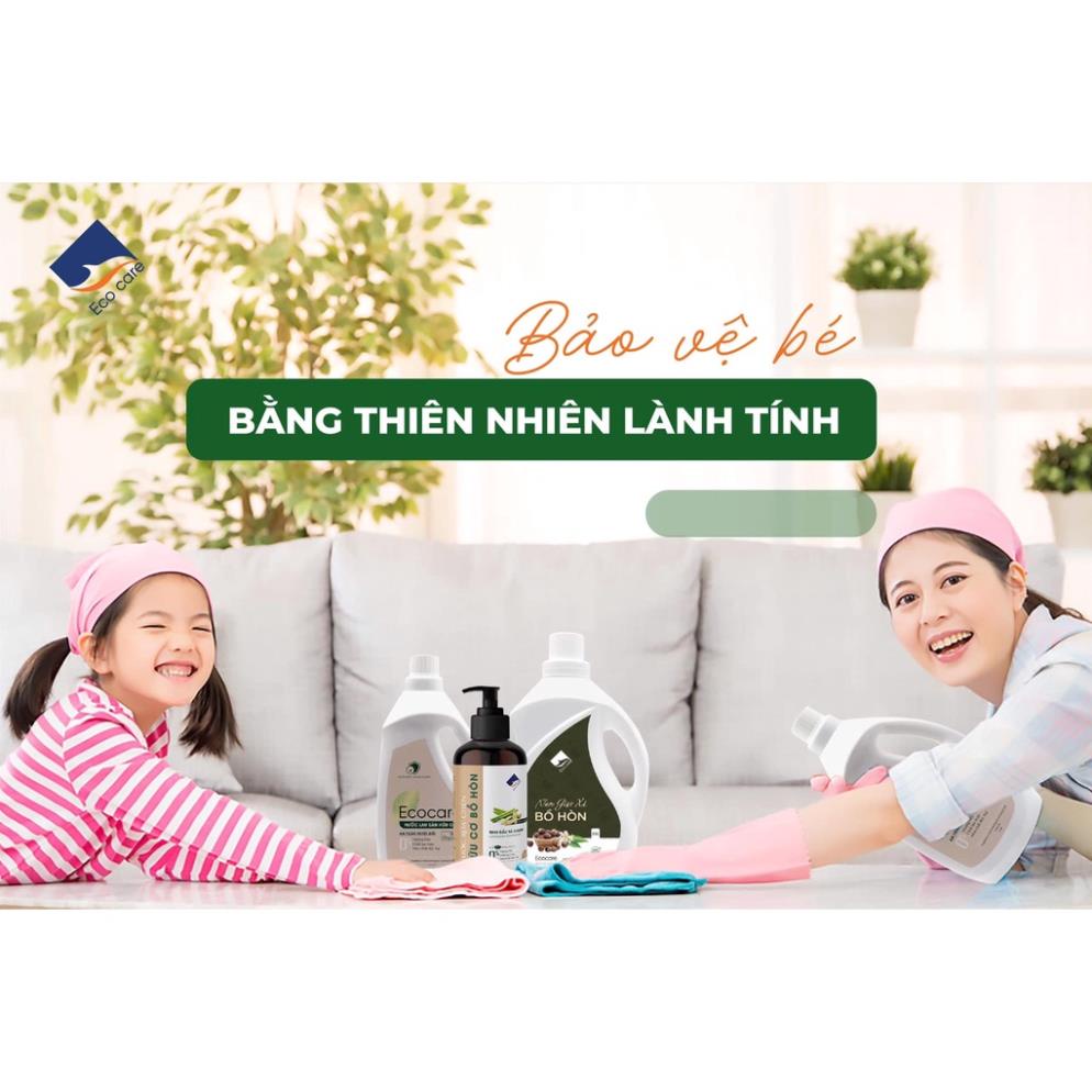Nước Rửa Tay Bồ Hòn Hữu Cơ ECOCARE 4 lít - Sạch khuẩn, chăm sóc da tay, tinh dầu khử mùi