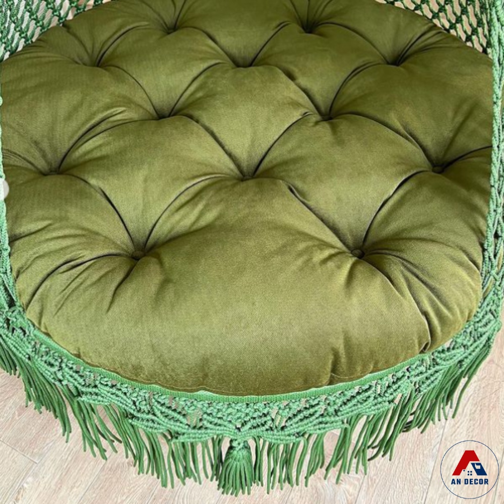 Xích đu hoàng gia đáy tròn 1m2, giường treo cung điện, xích đu công chúa, sang trọng, siêu chill tặng kèm nệm gối tựa