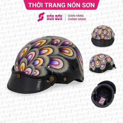 Mũ bảo hiểm lỗ thông gió phiên bản mới NÓN SƠN chính hãng ASM-ĐN094