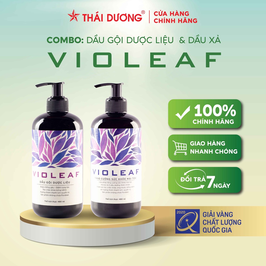 Bộ dầu gội & dầu xả Violeaf 480ml - Sao Thái Dương