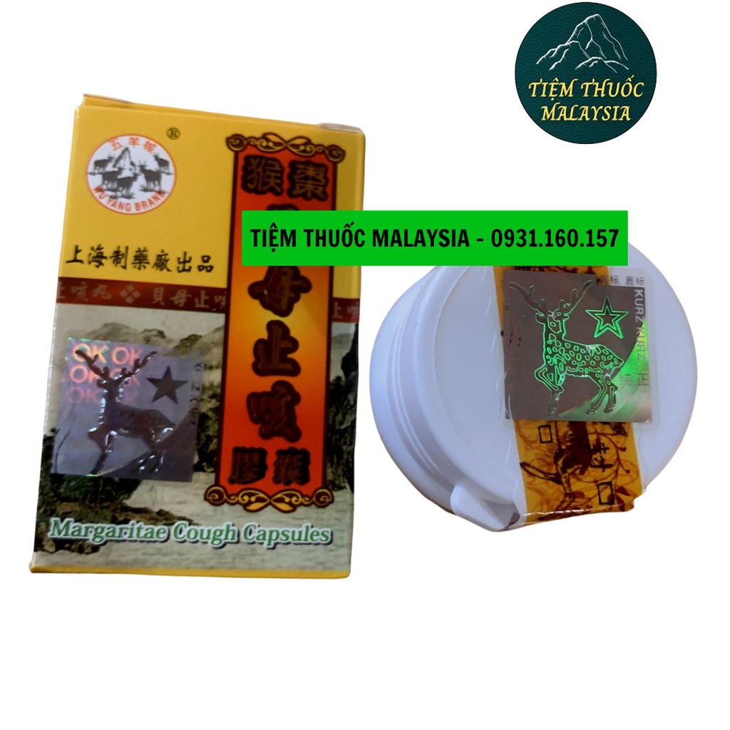 Ho xuyên bối chỉ khái ho 5 dê margaritae cough capsules 30V
