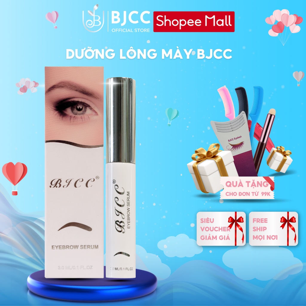 Serum dưỡng lông mày BJCC nuôi dưỡng chân mày tận gốc giúp chắc khỏe dài đều đẹp tự nhiên chỉ sau 14 ngày