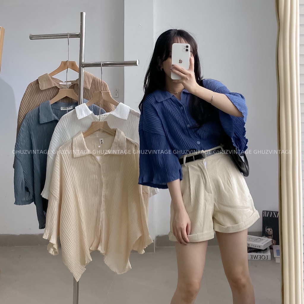 A0347 ÁO SƠ MI XỐP NHIỀU MÀU (ẢNH THẬT GHUZVINTAGE)