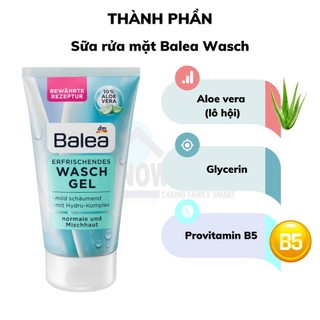 [Nội Địa Đức] Sữa rửa mặt Balea Wasch 150ml nội địa Đức