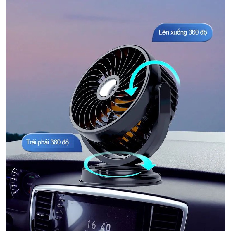 QUẠT Ô TÔ, QUẠT ĐƠN ĐIỀU HÒA ĐỂ TAPLO, TREO TƯỜNG ĐA NĂNG, QUẠT MINI 5V/12V/24V
