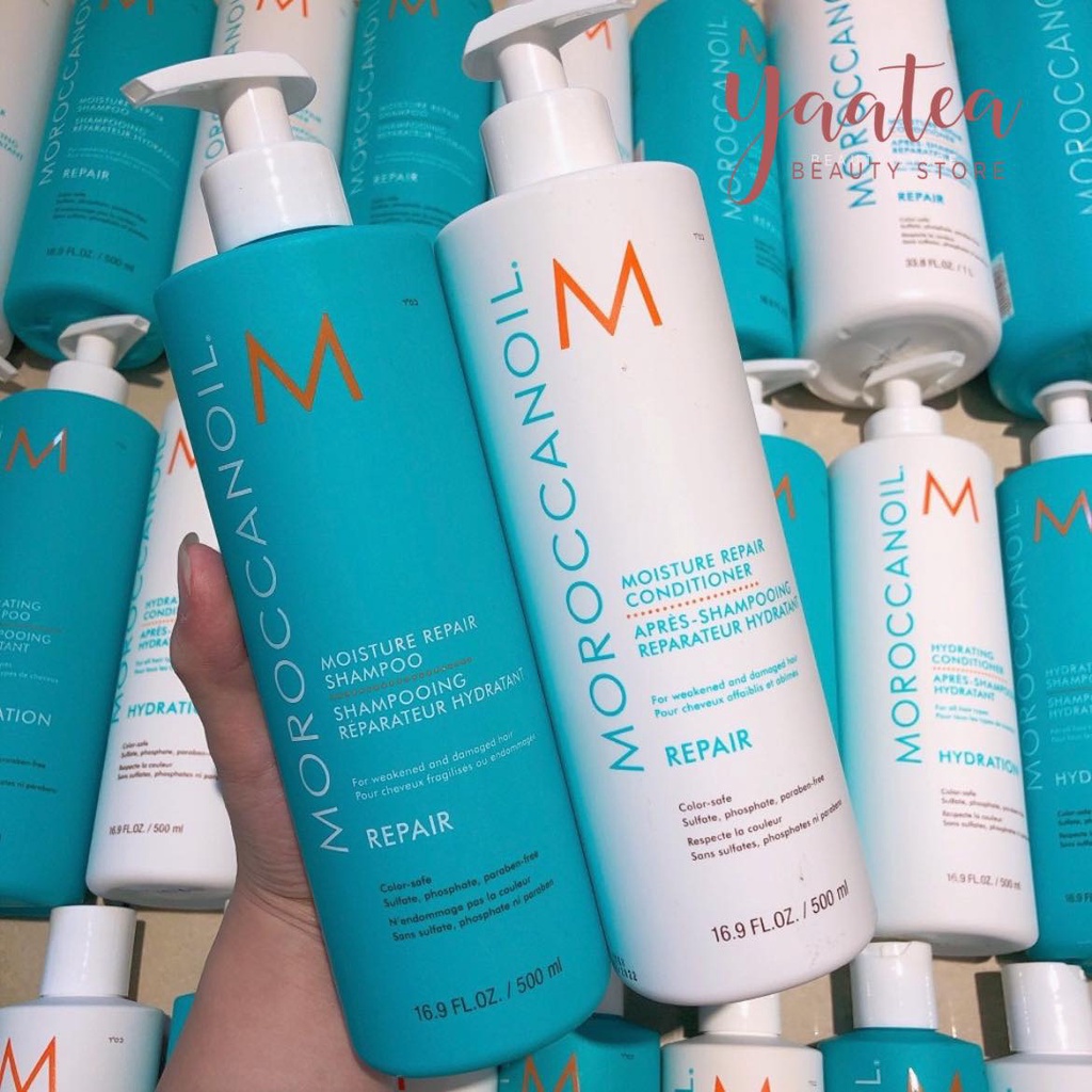 Combo Dầu Gội + Xả Maroccanoil phục hồi tóc 500ml