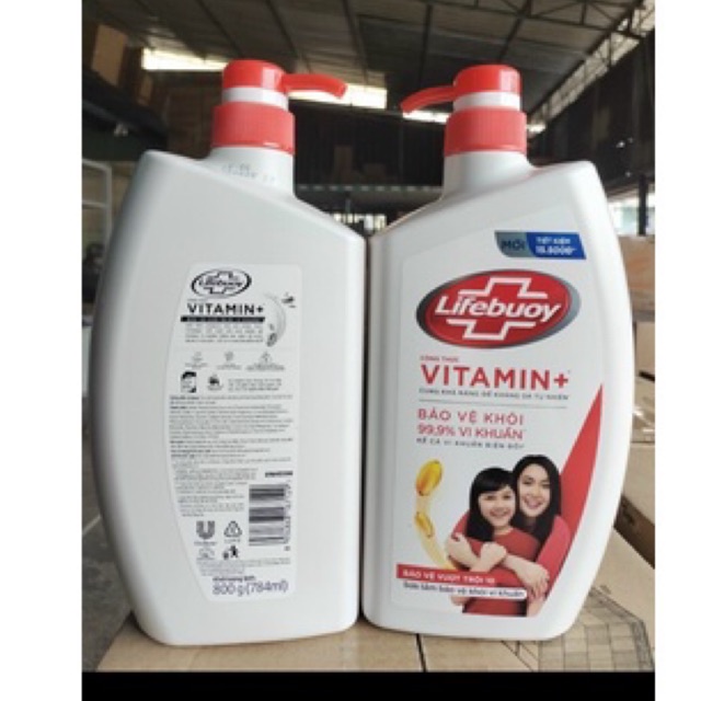 Sữa tắm lifebuoy đỏ 800gr