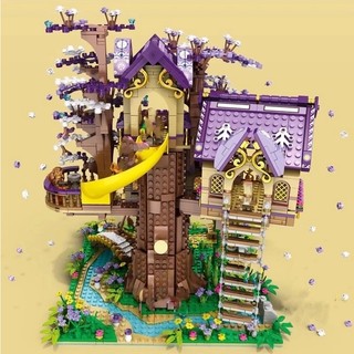 Đồ chơi lắp ráp mô hình 3d juhang ngôi nhà trên cây 86011