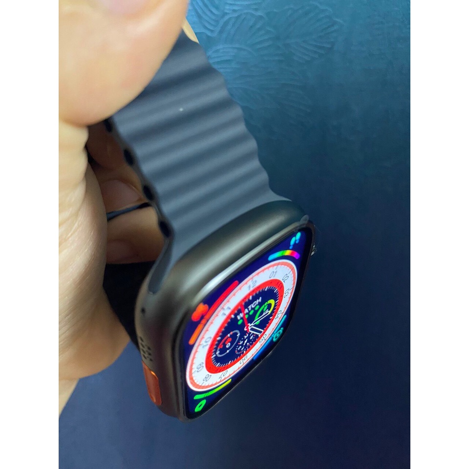 Đồng Hồ Thông Minh H12 Ultra+Pro   Series 8, Bản Chuẩn 49mm Có Ốc Thật Mặt Lưng, Thay Hình Nền, Chơi Game