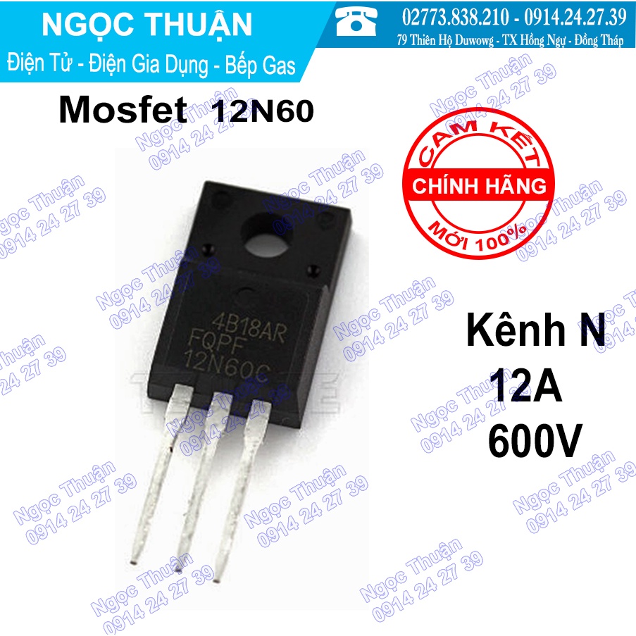 Mosfet 12N60 KÊNH N  12A 600V