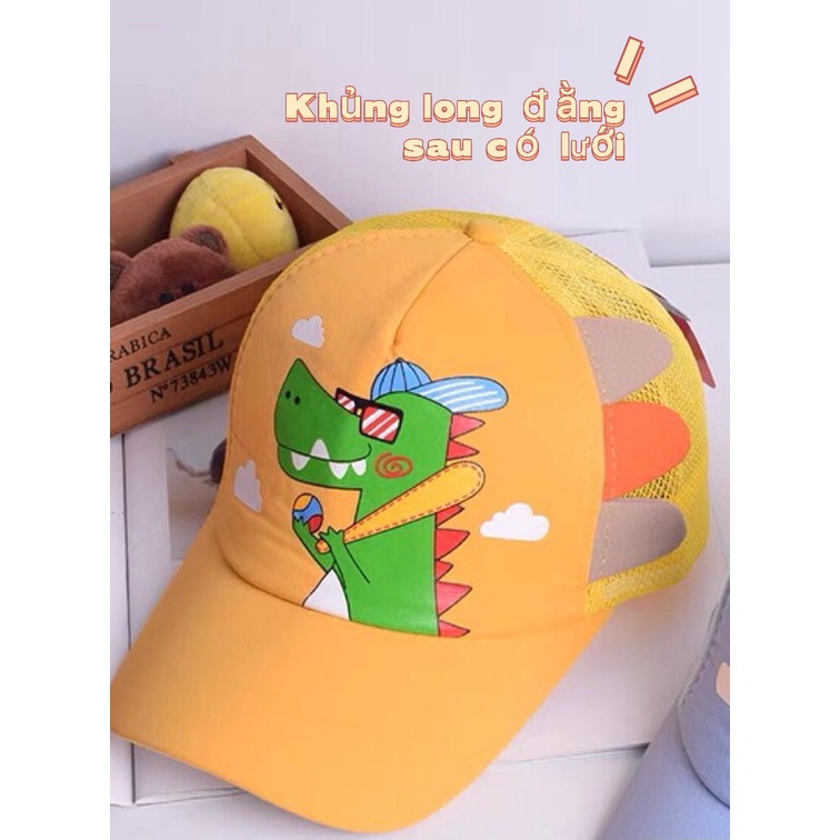 Nón lưỡi trai Khủng Long cho bé trai 2-7t. Phụ kiện cho bé trai