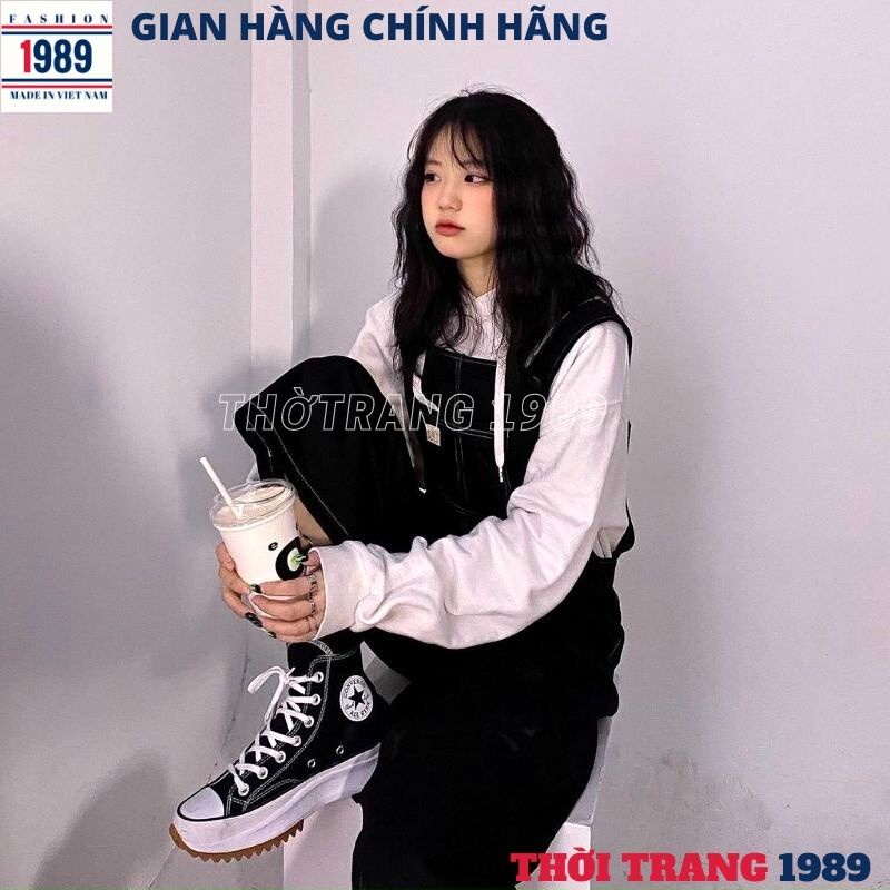 Quần yến vải siêu kute dễ thương -yếm quần kaki trẻ chung năng động -THỜI TRANG 1989