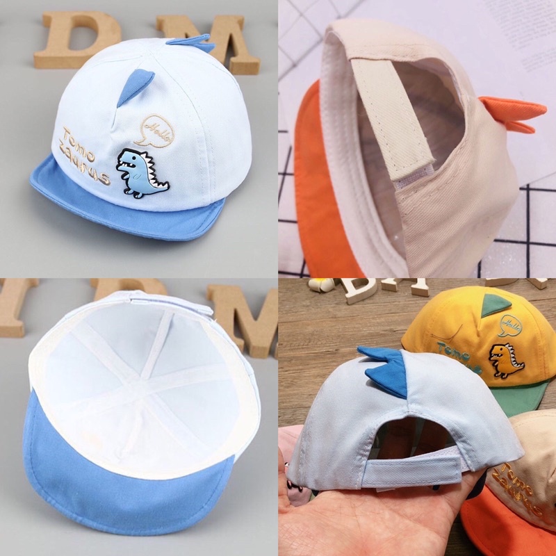 Mũ lưỡi trai họa tiết khủng long hoạt hình dễ thương cho bé từ 6thg- 3 tuoi NGỌC BÍCH BABY SHOP