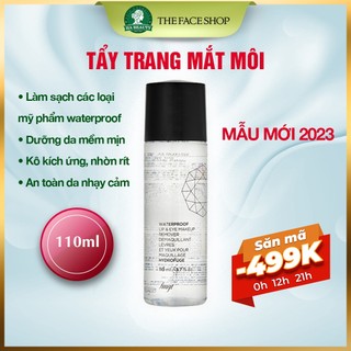 Tẩy trang mắt môi dưỡng ẩm sạch sâu The Face Shop fmgt Waterproof Lip & Eye Makeup Remover 110ml