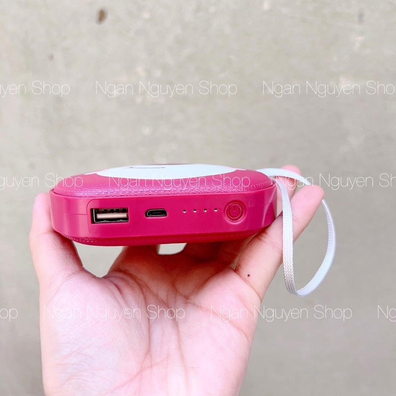 Sạc Dự Phòng Gấu Dâu Lotso Strawberry Toy Story 10000mAh - Hàng Có Sẵn HCM