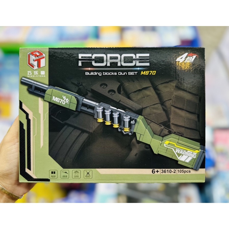 Đồ Chơi Lắp Ráp Mô Hình Súng Size Trung, Đồ Chơi Xếp Hình 3D Nonlego Mô Hình Súng