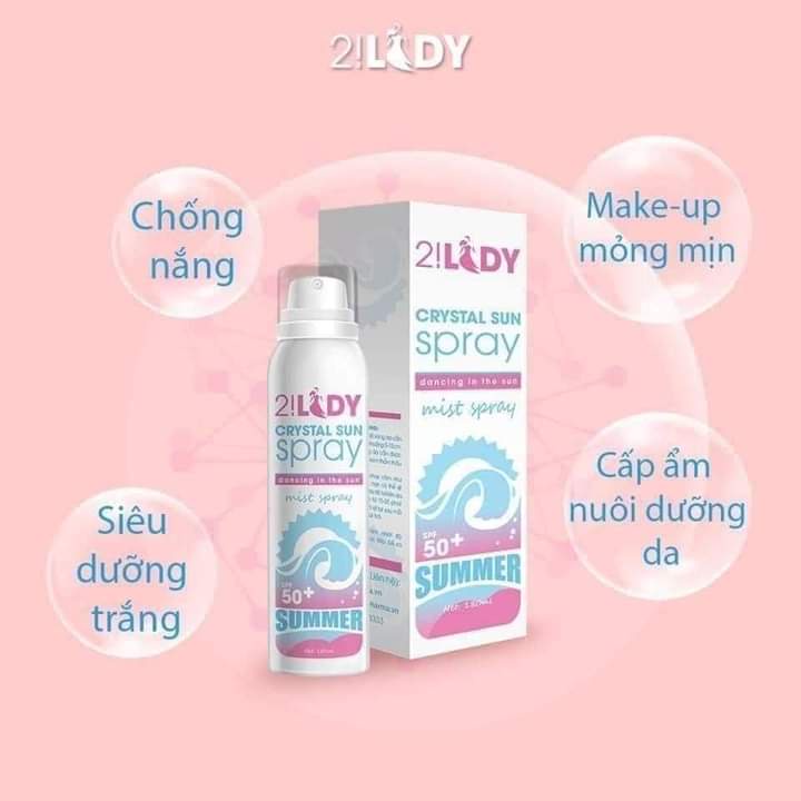 Xịt chống nắng 2!LADY 180ML - MAGIC SKIN