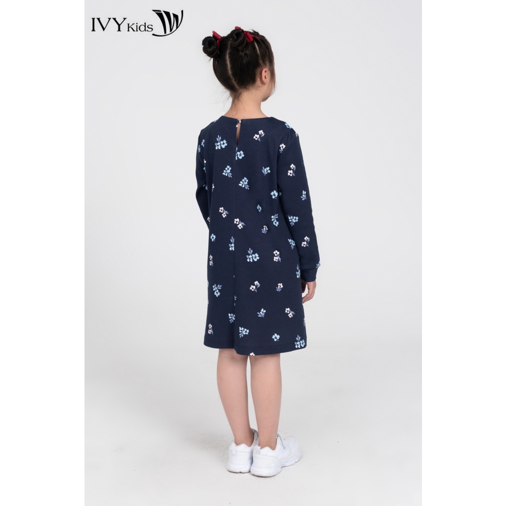 Đầm thun dài tay friends together bé gái IVY moda MS 42G1602