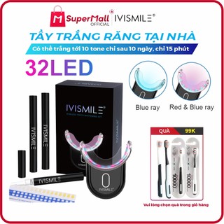 [𝗖𝗡𝟯] [Full Quà🎁 + 30%] IVISMILE Extra - Máy làm trắng răng không ê buốt, làm trắng răng tại nhà 5-8 tone