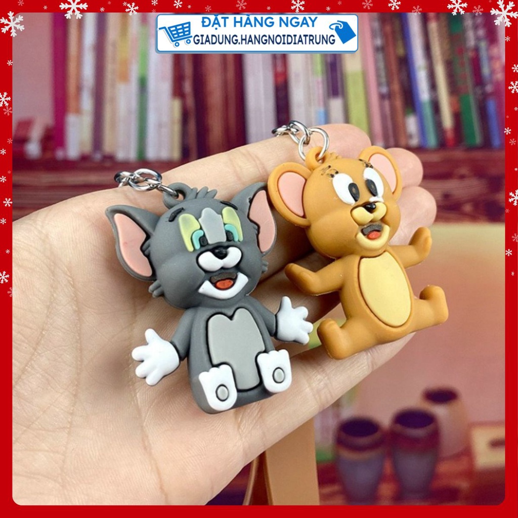 Móc chìa khoá xe máy Tom và Jerry dễ thương - móc treo chìa khoá ô tô phong cách trẻ trung hot trend TikTok