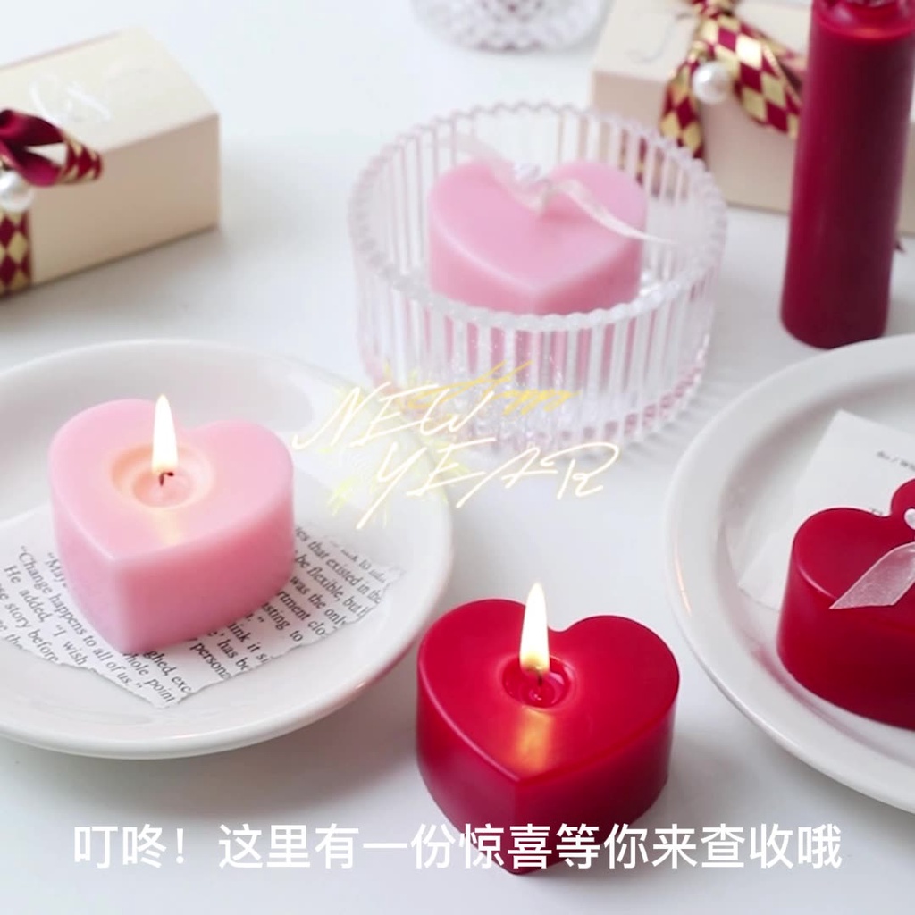 Nến Thơm Hình Trái Tim, Nến Tình Yêu - Lời Tỏ Tình Thầm Kín