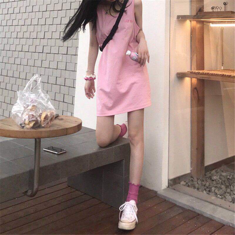 Jiashucheng Áo Thun Nữ Cộc Tay Dáng Rộng Phong Cách Hàn Quốc