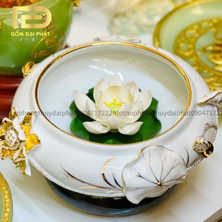 Bát thả hoa, Bát minh đường tụ thủy, Bát tụ lộc cho ban thờ thần tài