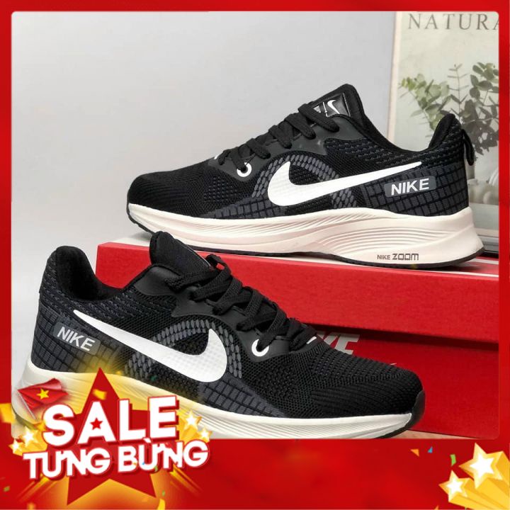 FULL BOX Giày Nam Nike_Zoom mã T55 Nam Màu Đen Giày Thể Thao Sneakers Siêu Nhẹ chạy bộ dành cho nam đế êm thoáng khí