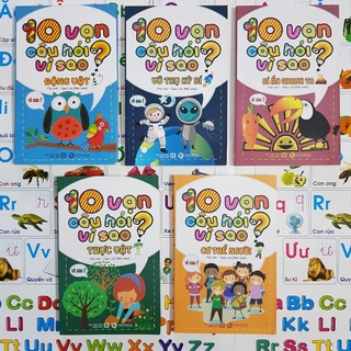 Sách - trọn bộ 5 cuốn 10 vạn câu hỏi vì sao: vũ trụ kỳ bí, thực vật, động vật, cơ thể người, bí ẩn quanh ta