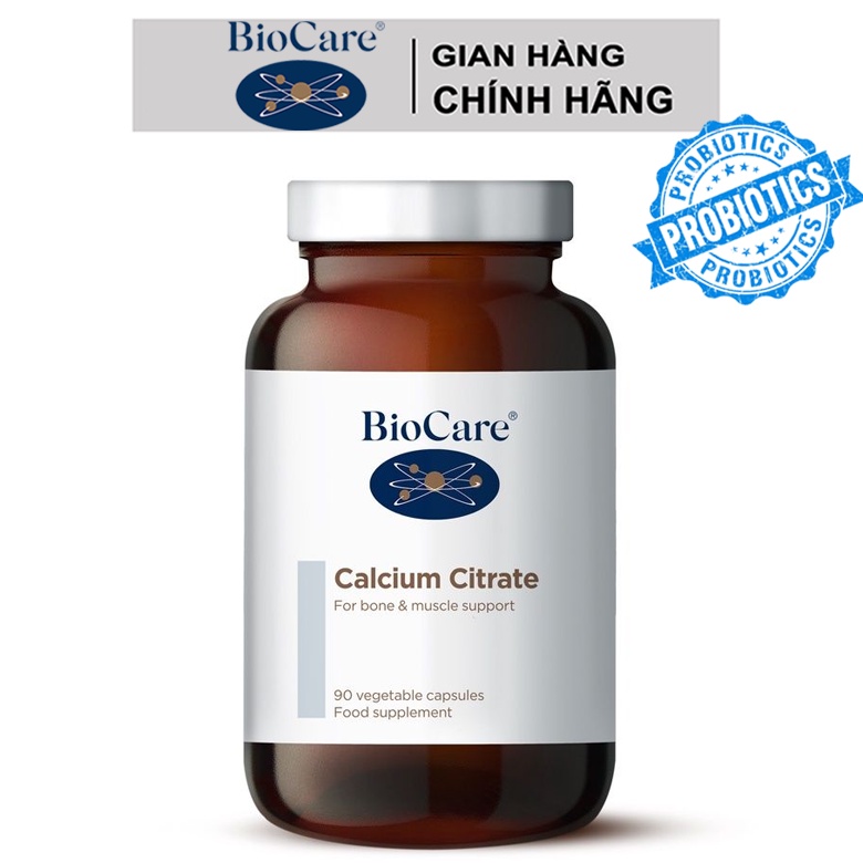 Canxi Citrate Biocare 90 viên hàng chính hãng UK