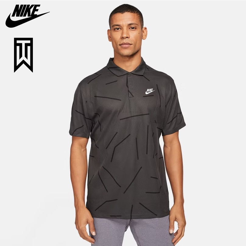 NIKE - Áo thun polo nam Nike Dri-Fit Tiger Woods Men's Golf Polo - Xám đen