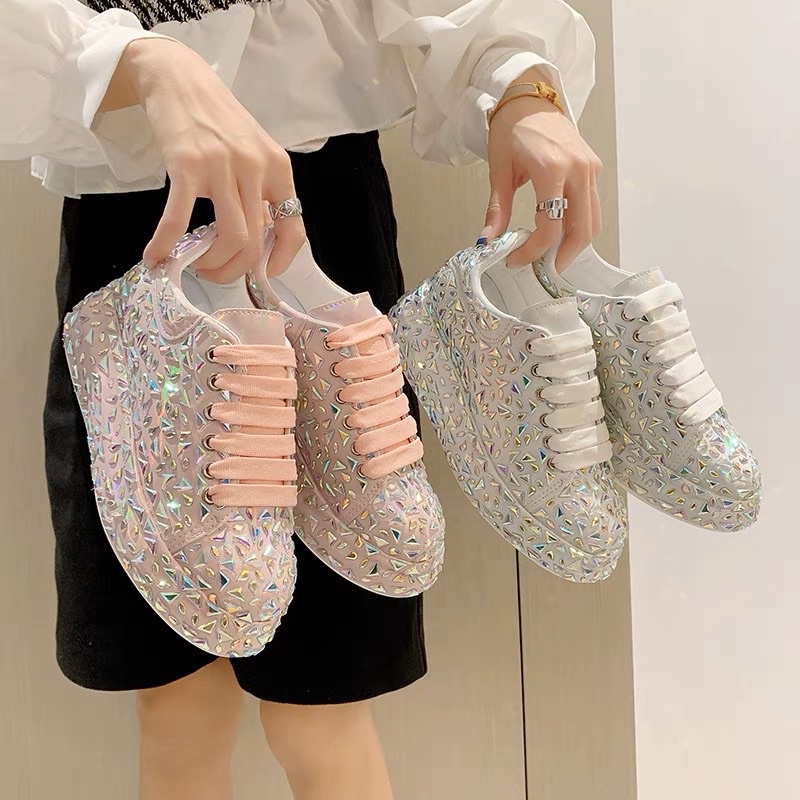 Giày ulzzang đính pha lê cao cấp hàng quảng châu