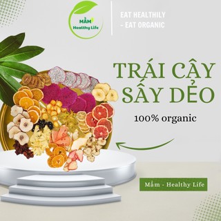 Trái cây sấy dẻo organic mít/ thanh long/ thơm/ sapoche/ vỏ bưởi 100gr/200gr - mầm healthy life