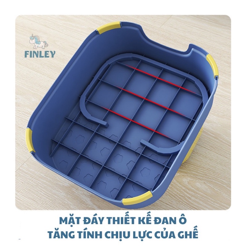 Ghế bậc thang, ghế kê chân cho bé khi đánh răng, vệ sinh vừa làm ghế tắm