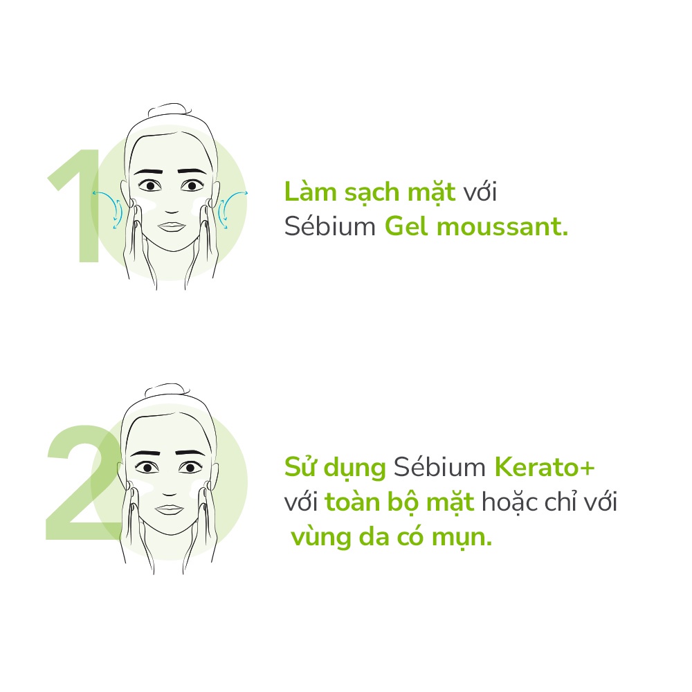 Kem Dưỡng Bioderma Sébium Kerato+ hỗ trợ giảm mụn chuyên sâu cho da mụn nhẹ đến trung bình 30ml