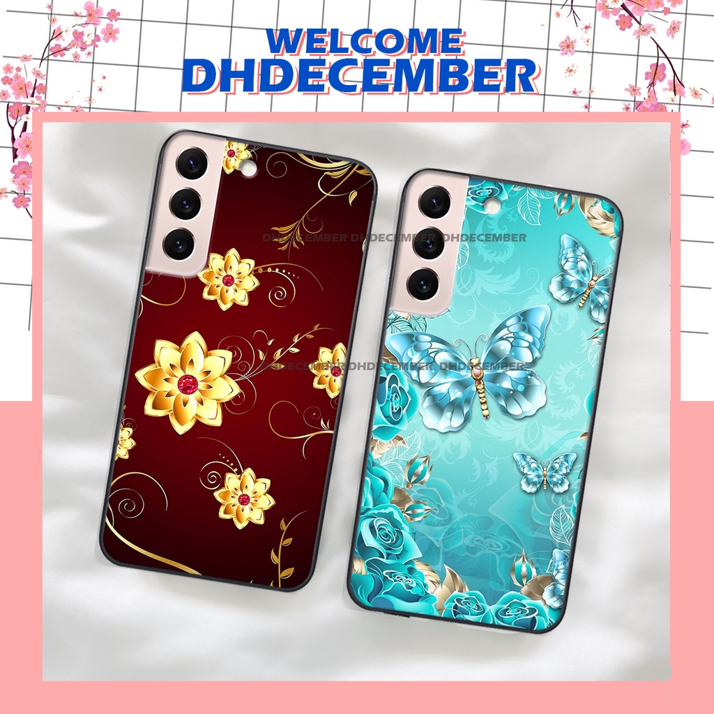 Ốp lưng Samsung S22 / S22 PLUS (S22+) / S22 FE in hình hoa xinh xắn, hiện đại , thời trang ,phong cách