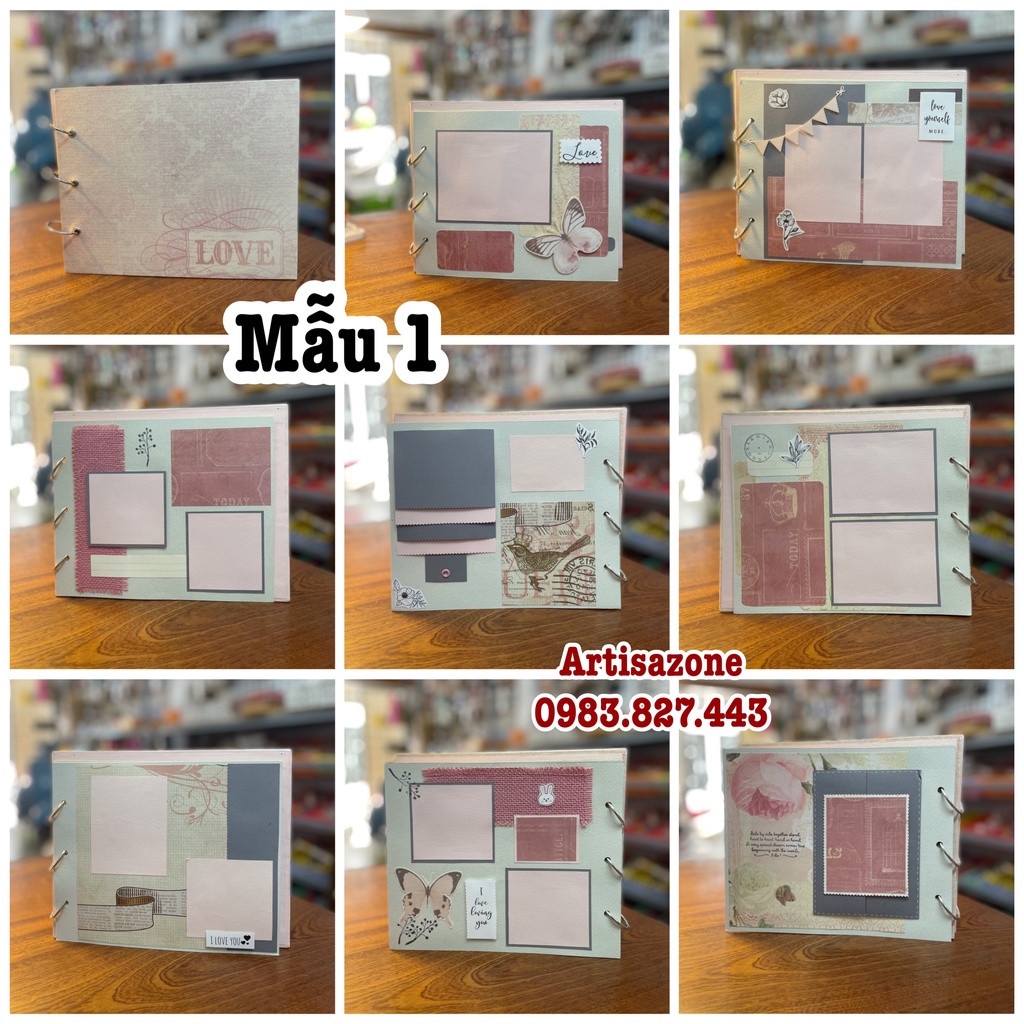 Album ảnh dán - Scrapbook handmade