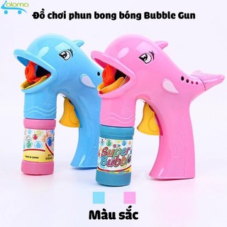 Máy phun bong bóng kèm 2 hộp nước tạo bong bóng pha sẵn Bubble Gunz BG-02 - Máy tạo bong bóng không cần pin