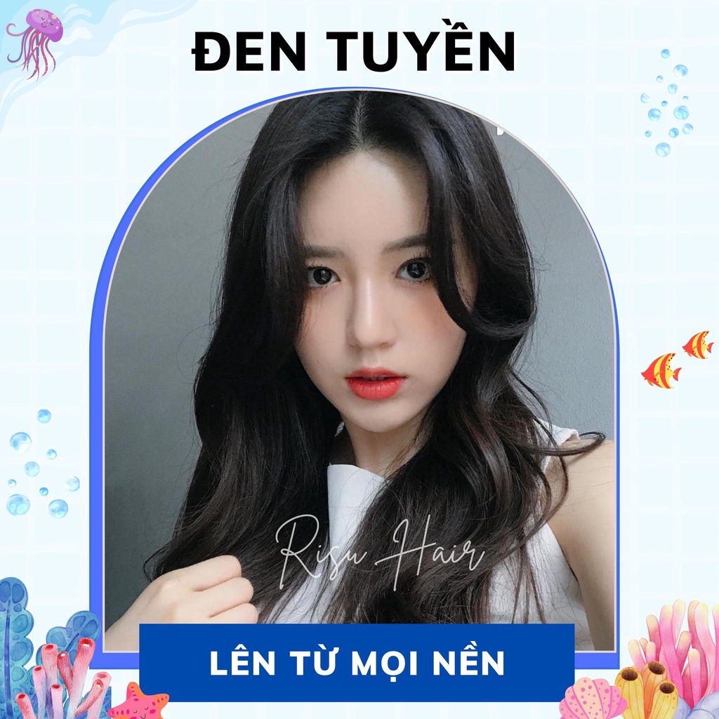 Thuốc Nhuộm Tóc Màu Đen Tuyền - Risu Hair