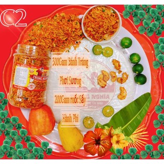 Combo Bánh Tráng Phơi Sương Tròn Sạch+200G Muối Tôm H/p Trung Nghĩa