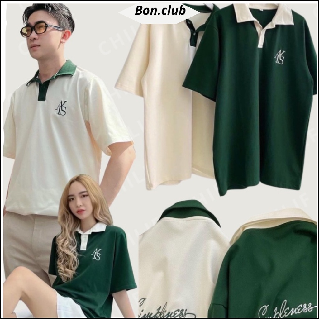 Áo Polo UNISEX OVERSIZE Nam Nữ Mặc Đẹp Form Rộng Tay Lỡ Áo Thun LOCABRAND Chất Cá Sấu Cao Cấp Fanshion BON Hàn Quốc | BigBuy360 - bigbuy360.vn