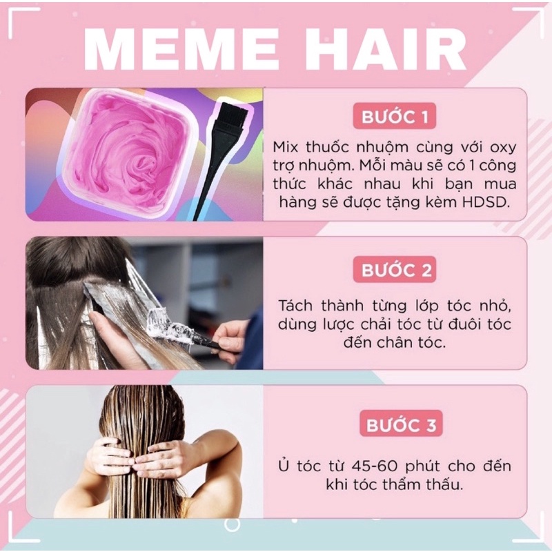 Combo màu nhuộm tone tím