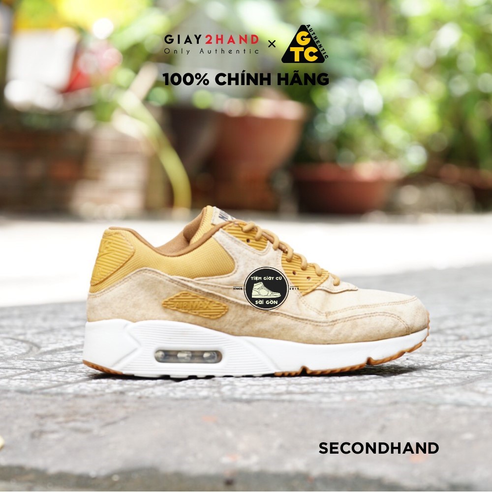Giày Thể Thao AM 90 ULTRA 2.0 LEATHER  WHEAT PACK 924447-700 CŨ CHÍNH HÃNG