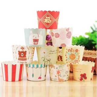 Cốc giấy làm bánh cupcake đk 5cm