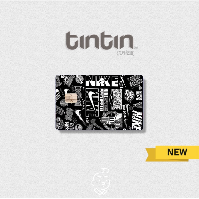 Tem Nghệ Thuật-Tem Dán Thẻ ATMSticker TinTin Trang Trí Thẻ Chống Xước, Nước