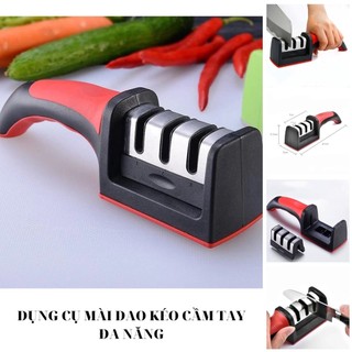 Dụng cụ mài dao kéo 3 lưỡi mài cầm tay thông minh đa năng