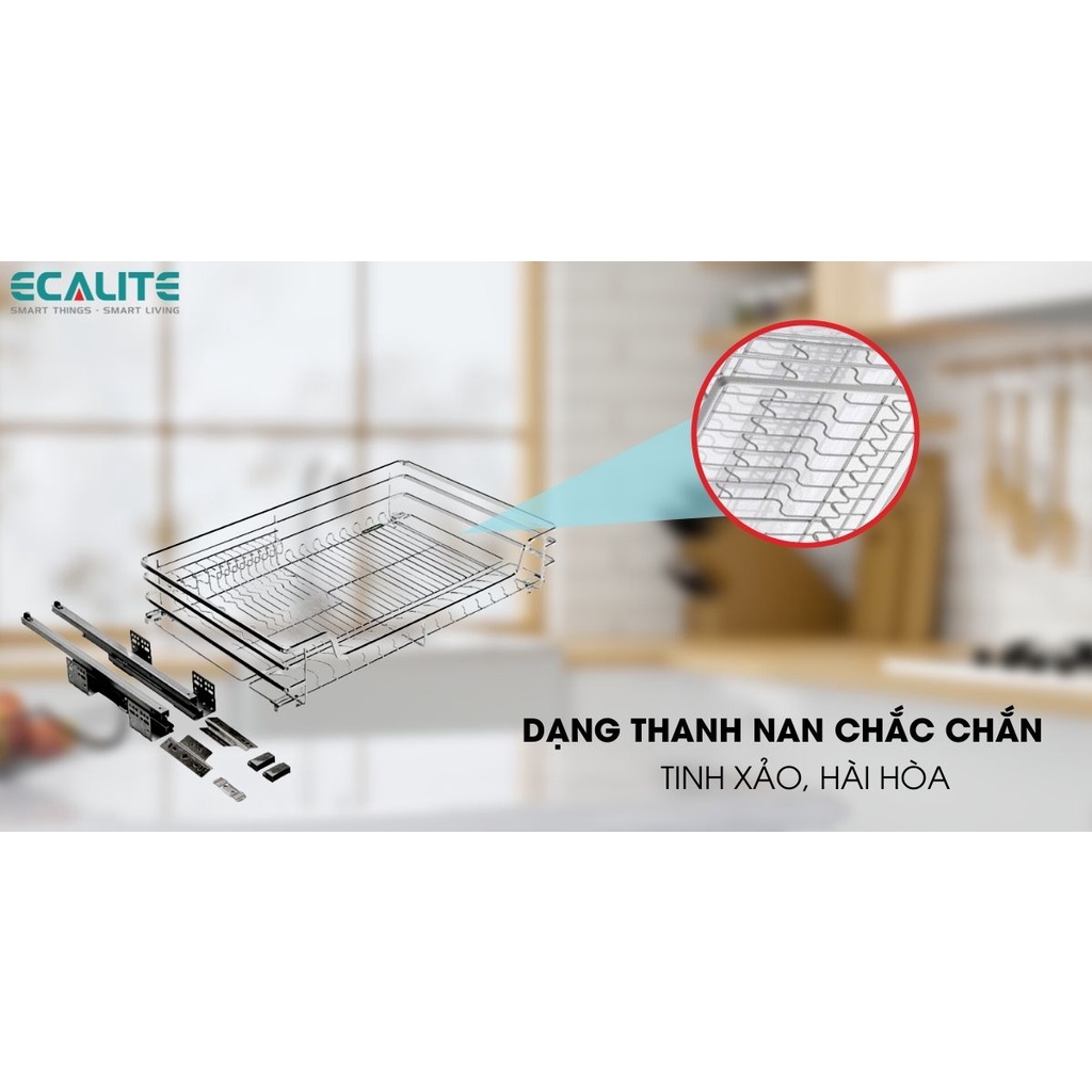 Kệ chén bát tủ dưới Pull-out Ecalite EL-EP9003 - Ngang 90cm