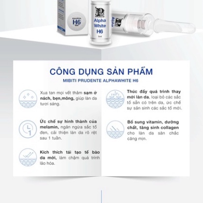 Kem Nuwhite Mibiti Prudente hồng nhũ hoa N1, hồng vùng kín nuwhite V1, khử thâm nách mông bẹn H6 15ML