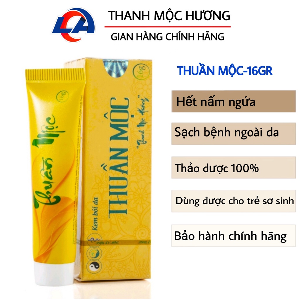 Kem bôi Thuần Mộc Thanh Mộc Hương tái tạo da, bôi nấm ngứa da liễu, mẫu mới 16gr