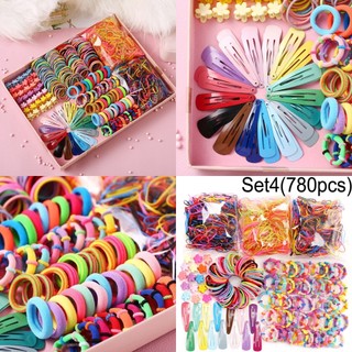 Set dây buộc tóc 780 chi tiết cho bé